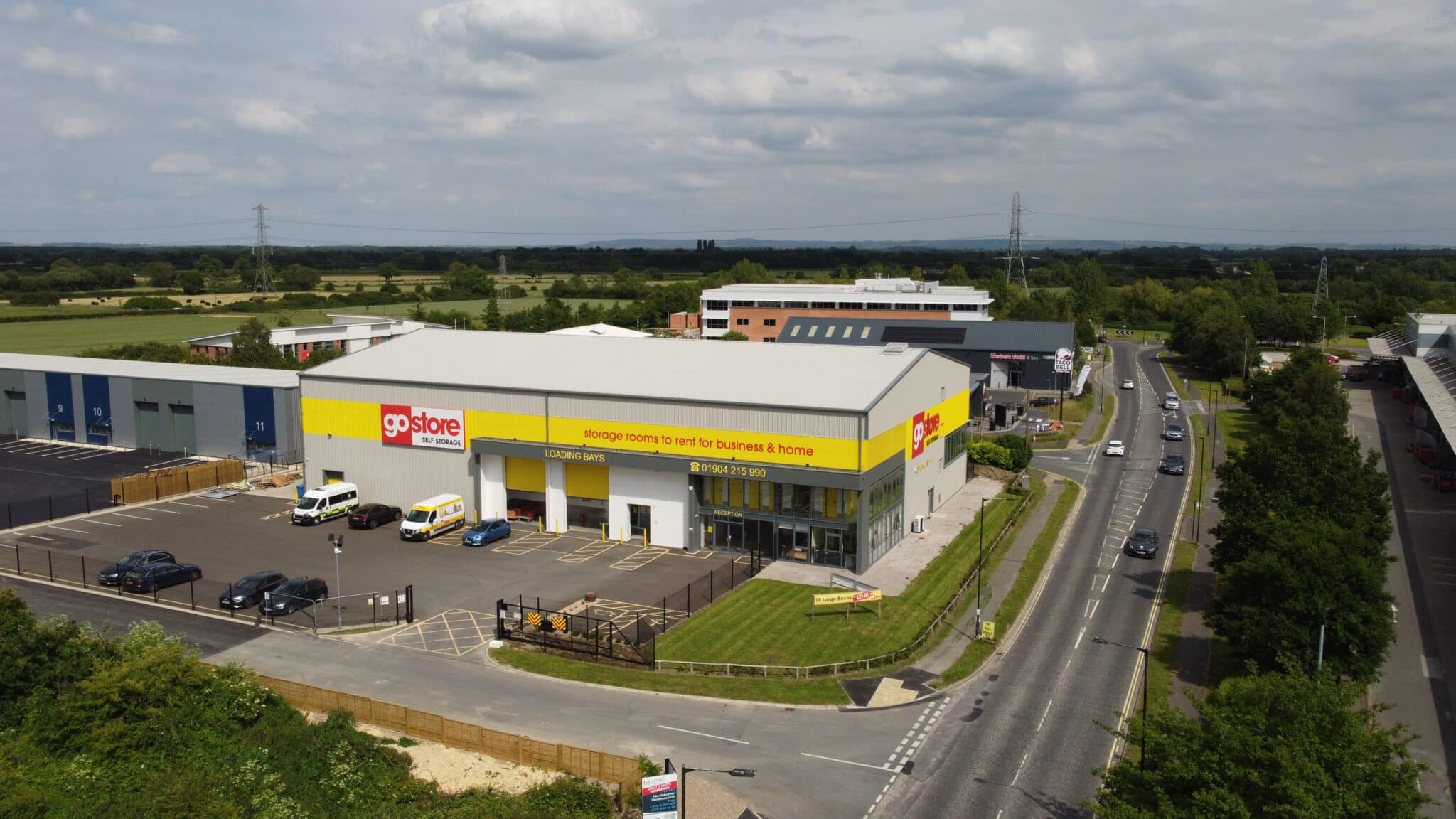 York Drone towards Tacobel